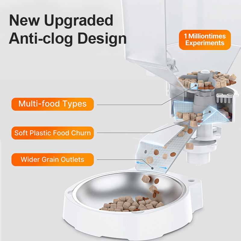 JOYTALE Intelligent pet feeder allows for interactive and fixed-point feeding at any time-5L