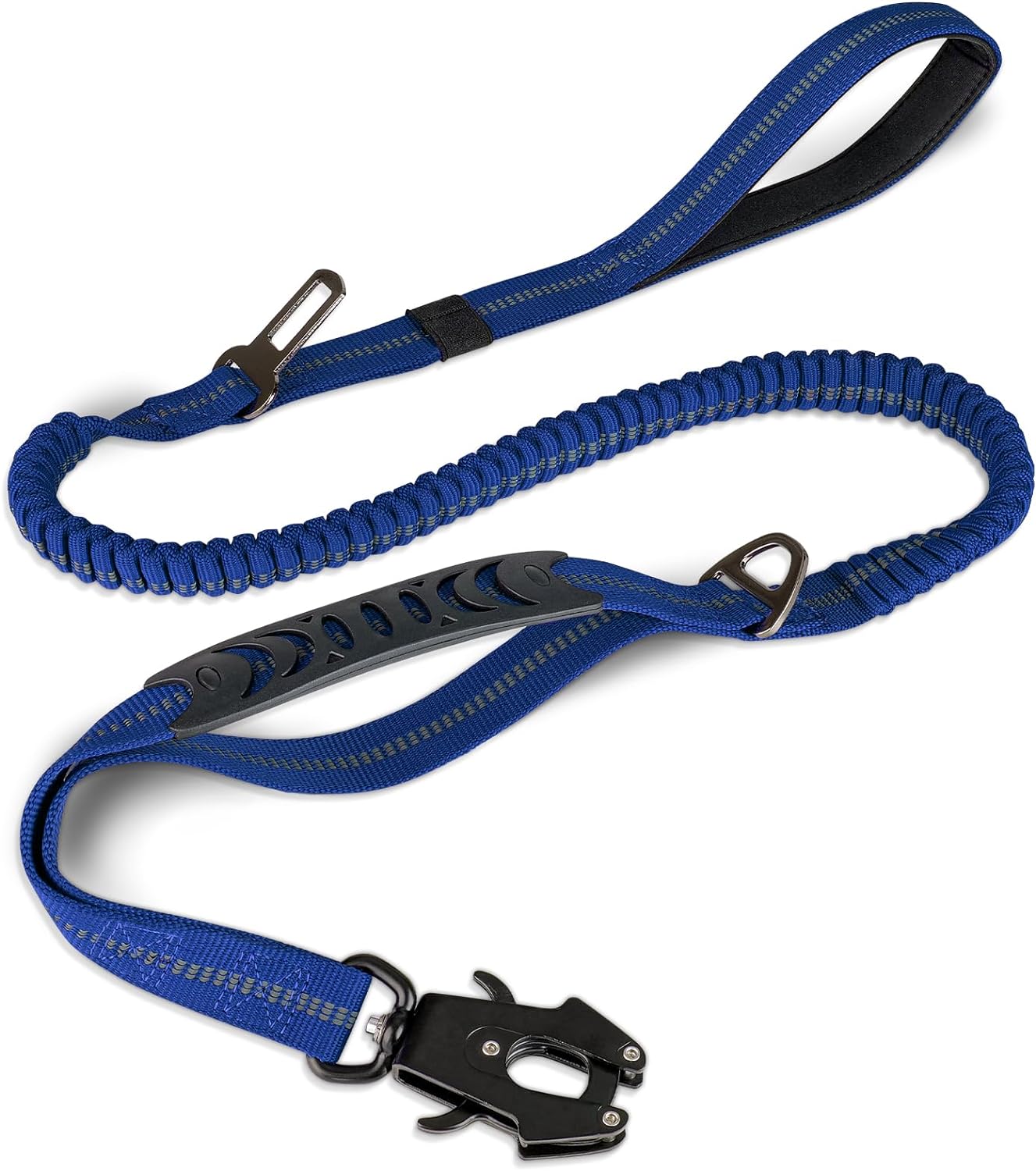 Joytale Shock Absorbing Bungee Heavy Duty Tactical Dog Leash with 2 Padded Handle