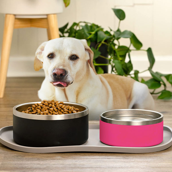 JOYTALE Pet Water Bowls,Stainless Steel Non-slip Pet Feeding and Drinking Bowls