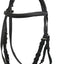 JOYTALE Leather Nylon Adjustable Breakaway Horse halters
