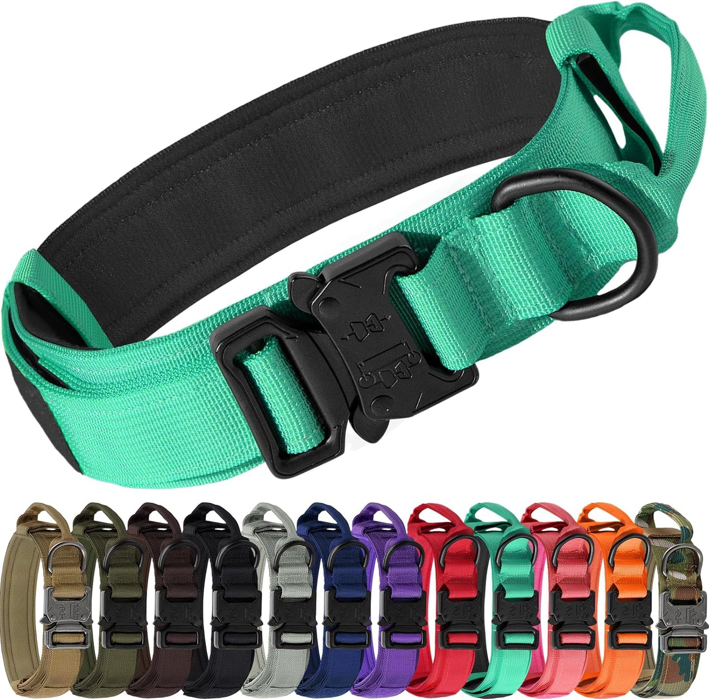 Joytale Heavy Duty Military with Handle Adjustable Tactical Dog Collar