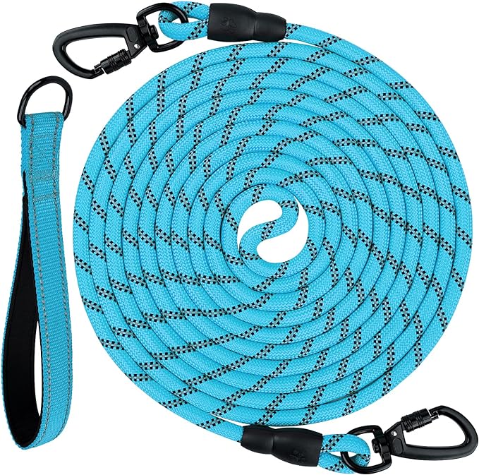 Joytale Double Hook Long Training Leash with Removable Padded Handle