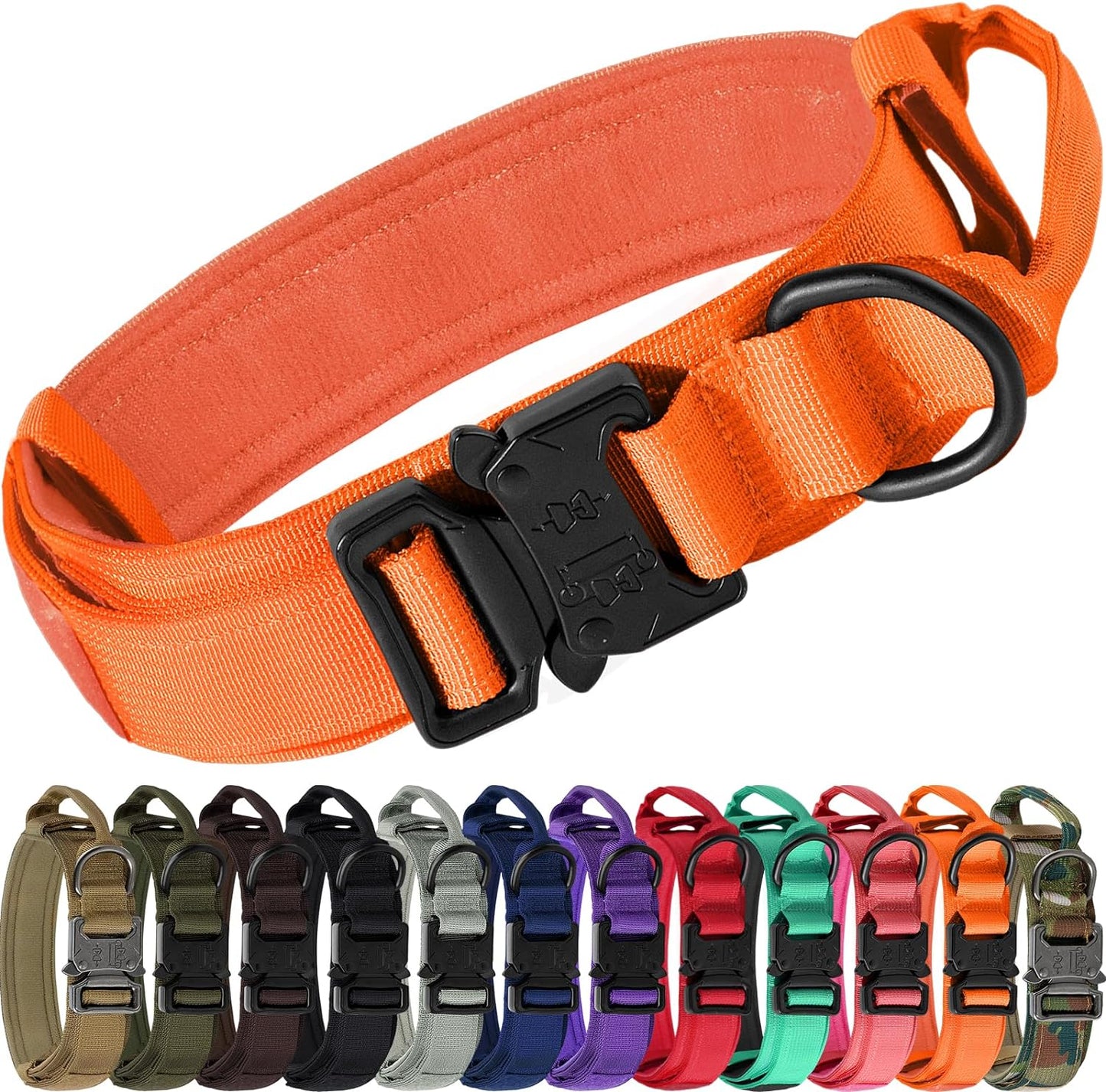 Joytale Heavy Duty Military with Handle Adjustable Tactical Dog Collar