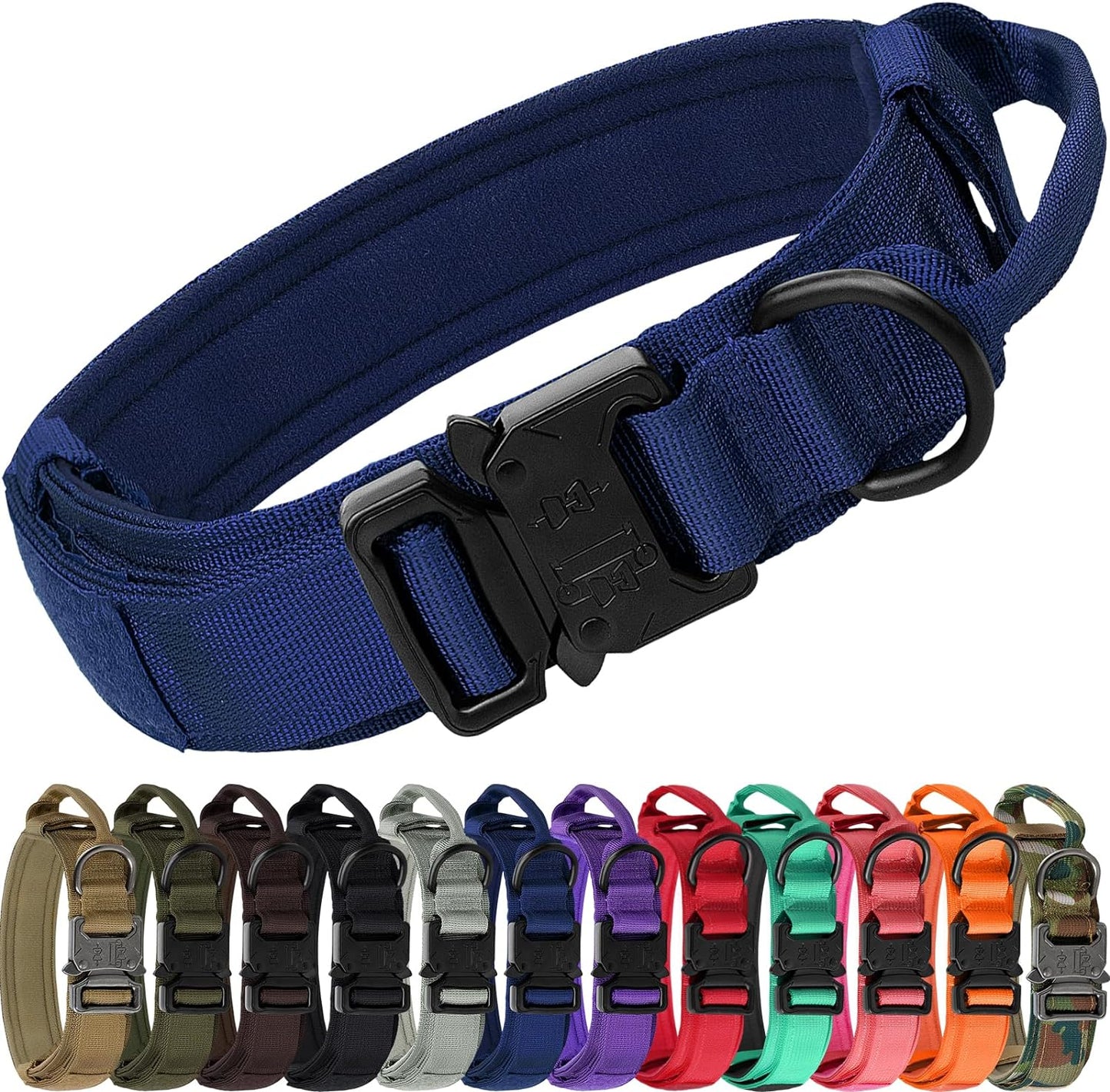 Joytale Heavy Duty Military with Handle Adjustable Tactical Dog Collar