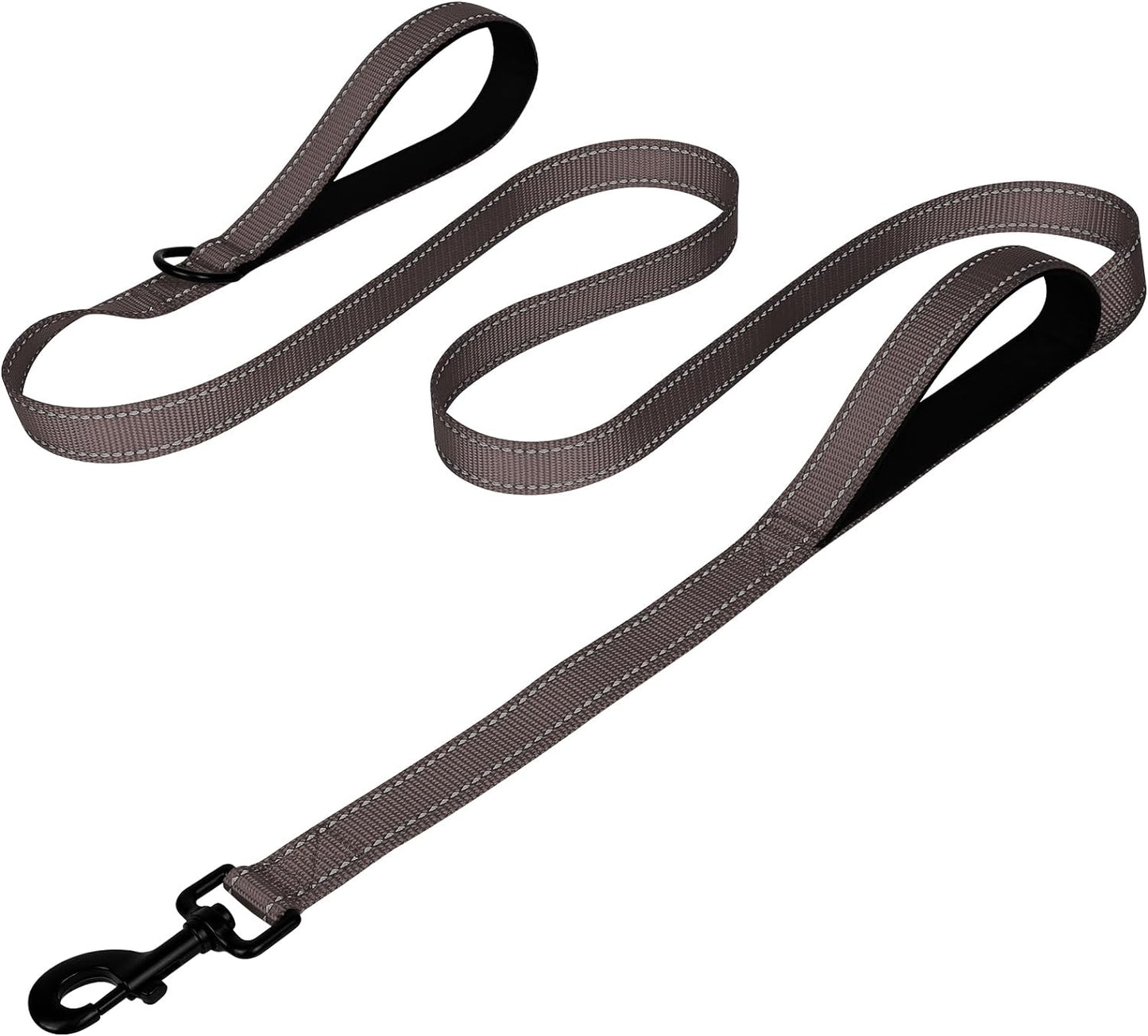 JOYTALE Heavy Duty Double Handle Double-Sided Reflective Dog Leash for Large Dogs