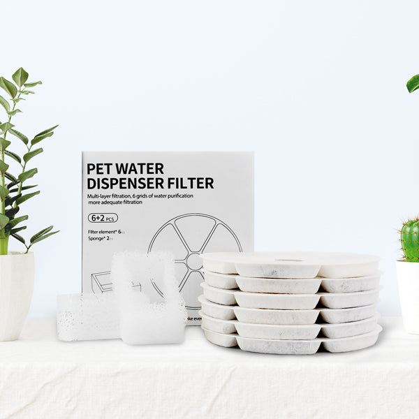 JOYTALE Stainless Steel Pet Water Fountain Filters Set